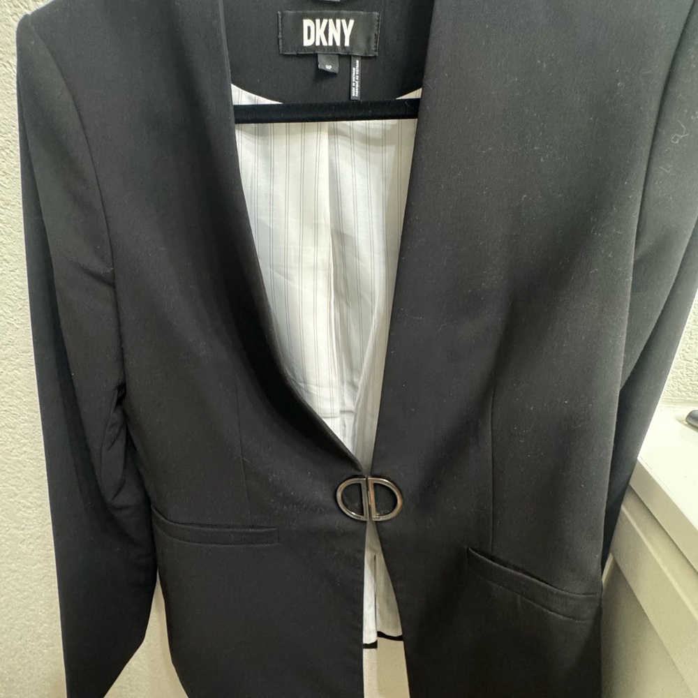 DKNYC Black Blazer with Silver Accent
